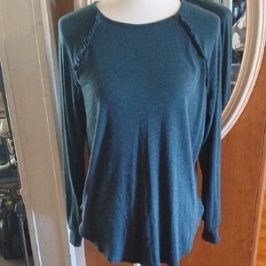LC Lauren Conrad Blue Relaxed Blouse